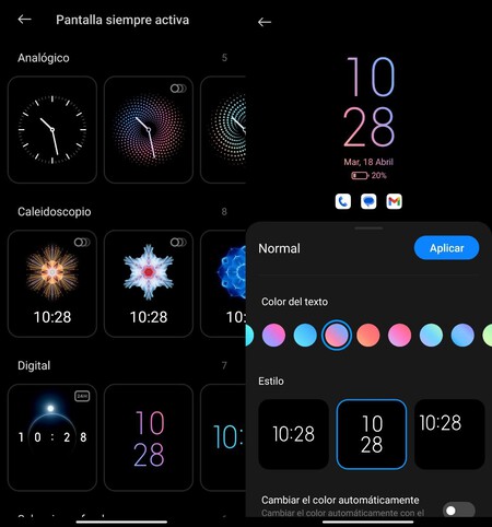 Pantalla Siempre Activa Miui 14