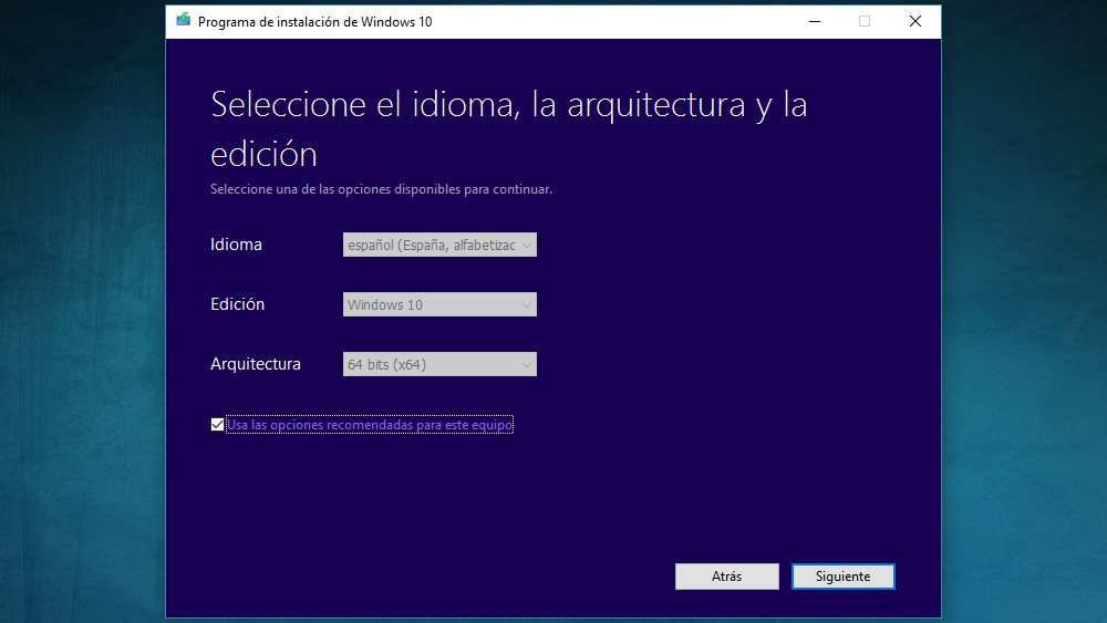 Instalacion Windows 10