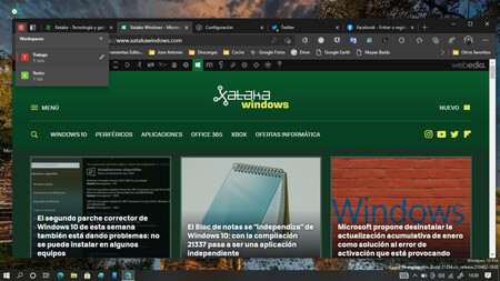 Cómo probar la función Workspaces en Edge para organizar mejor las pestañas en el navegador