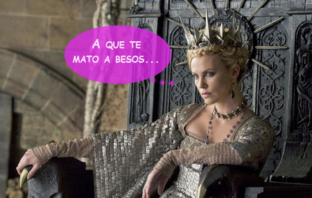 Charlize Theron, tú de madrastra malona no tienes un pelo, encanto
