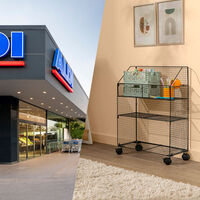 Hoy llega a Aldi el carrito para ordenar y ampliar el espacio de almacenaje por menos de 13 euros 