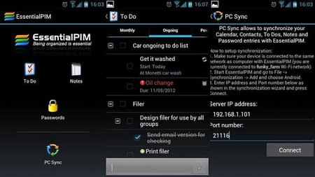 EssentialPim versión 5-1