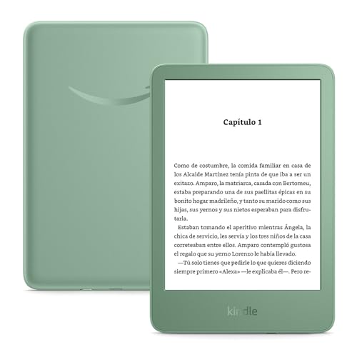 Amazon Kindle (16 GB), el Kindle más ligero y compacto, con pantalla sin reflejos, pasos de página más fluidos, luz frontal ajustable y batería de larga duración | Sin publicidad, verde matcha