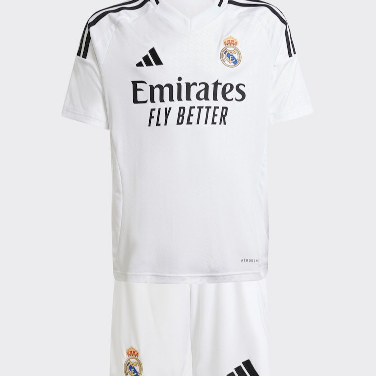 CONJUNTO REAL MADRID ADIDAS PRIMERA EQUIPACIÓN 24/25 NIÑOS
