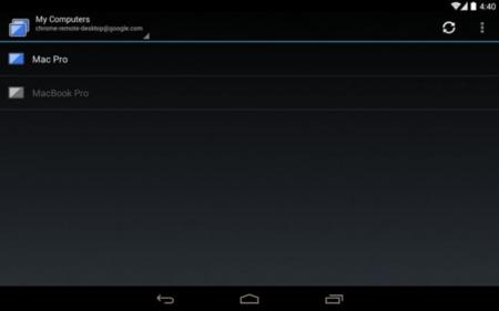 Chrome Remote Desktop aplicación