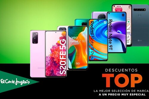 Ofertas Top en El Corte Inglés: 18 smartphones de Apple, Xiaomi, LG, OPPO o Samsung con descuentos de hasta un 44%