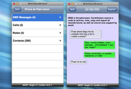 MobileSync Browser: Navega por los contenidos del backup de tu iPhone