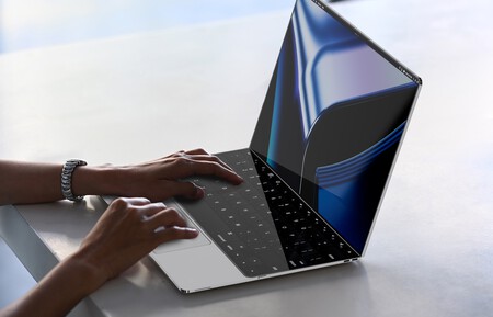 Este concepto muestra al híbrido entre MacBook y iPad plegable en todo su esplendor