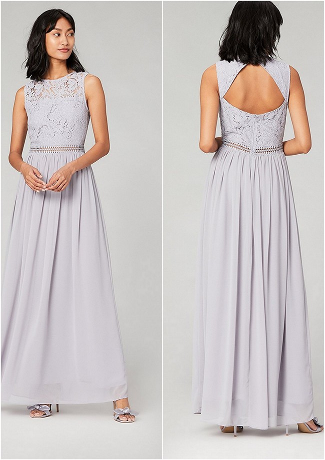 Vestido Gris Espalda Amazon