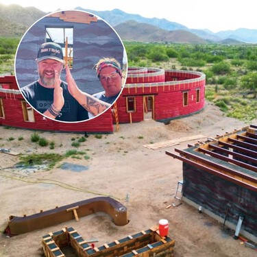 Una casa autosuficiente con tierra, sol y agua de la lluvia: así es la aventura de esta familia numerosa 