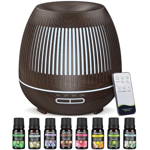 Difusor de Aceites Esenciales, 400ML Humidificador