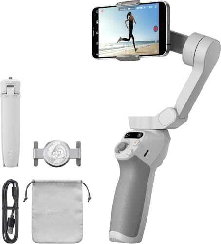 DJI, Estabilizador inteligente Osmo Mobile SE en tres ejes para teléfonos, portátil y plegable