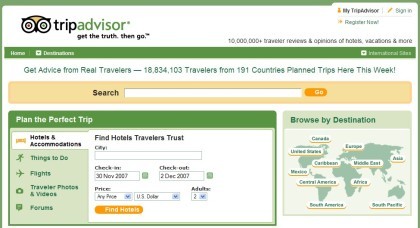 TripAdvisor prueba un diseño a lo 2.0