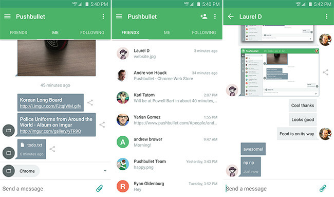 Pushbullet se renueva con un servicio de mensajeria Actualizacion de Pushbullet