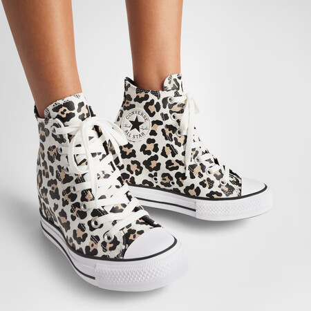 Zapatillas Casual De Mujer Chuck Taylor All Star Wedge Animal Print Converse