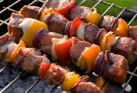Valor nutricional de brochetas de seitán con verduras