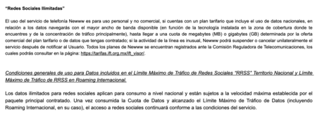 Newww Nuevos Planes Politica Uso Justo 103 Gb Datos Redes Sociales