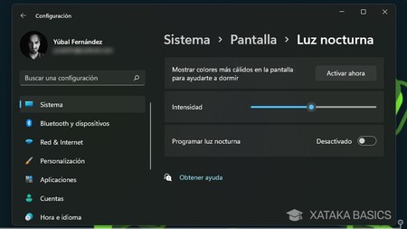 Qué es la luz nocturna de Windows 11, cómo activarla y qué