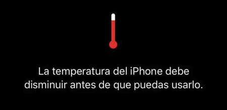 iPhoneの温度警告