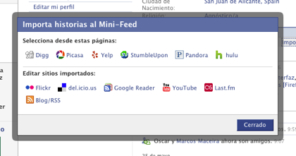 Facebook hacia el lifestream social