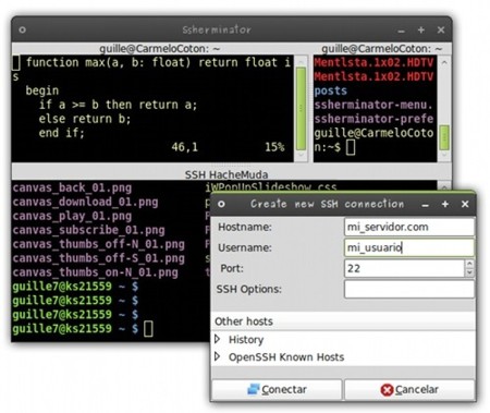 SSHerminator: Terminator con conexiones SSH integradas