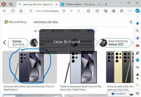 Copilot のサラウンド運用中 (画像: Windows Report)