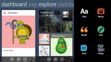 Tumblr lanza su cliente para Windows Phone