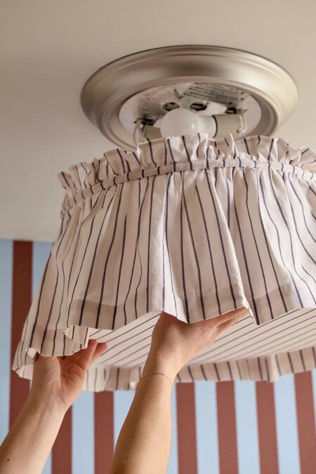 reutilizar lámparas para hacer sábanas