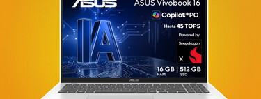 Laptop ASUS barata con 512 GB de almacenamiento y 16 GB de RAM. Perfecta para la escuela y el trabajo 