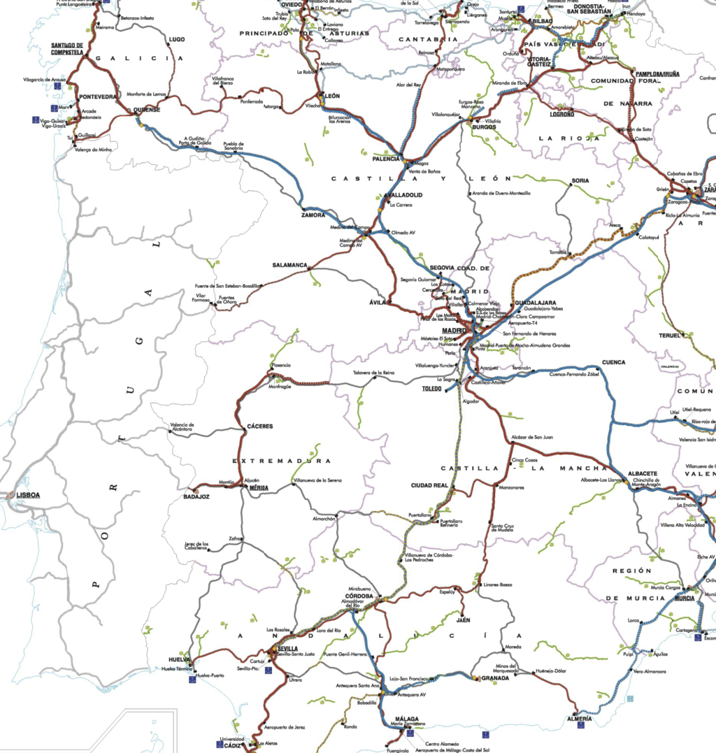España quiere que el 90% de las personas de este mapa tengan una estación del AVE a 30 minutos. Hay letra pequeña 