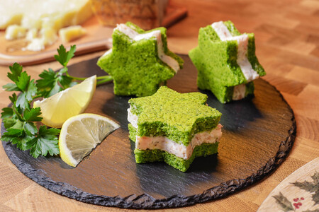 Estrellas rellenas de salmón y Grana Padano receta