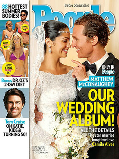 ¡Pero qué guapos estaban Matthew McConaughey y Camila Alves en su boda!