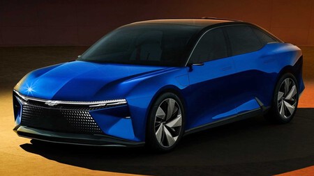 Chevrolet FNR-XE concept: El primer sedán eléctrico con tintes de Camaro ya viene