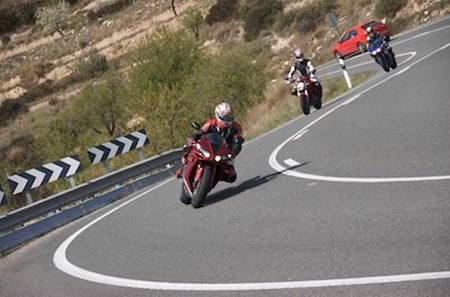 Detenido por ir a 240 Km/h por una nacional de montaña
