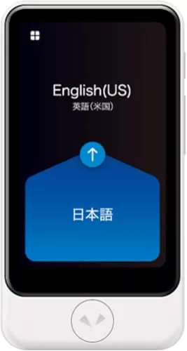 POCKETALK S2 Plus Business eSIM 5 años Blanco - Traductor de Voz y cámara en Tiempo Real - 92+ Idiomas, Pantalla Extra Grande y batería de Larga duración