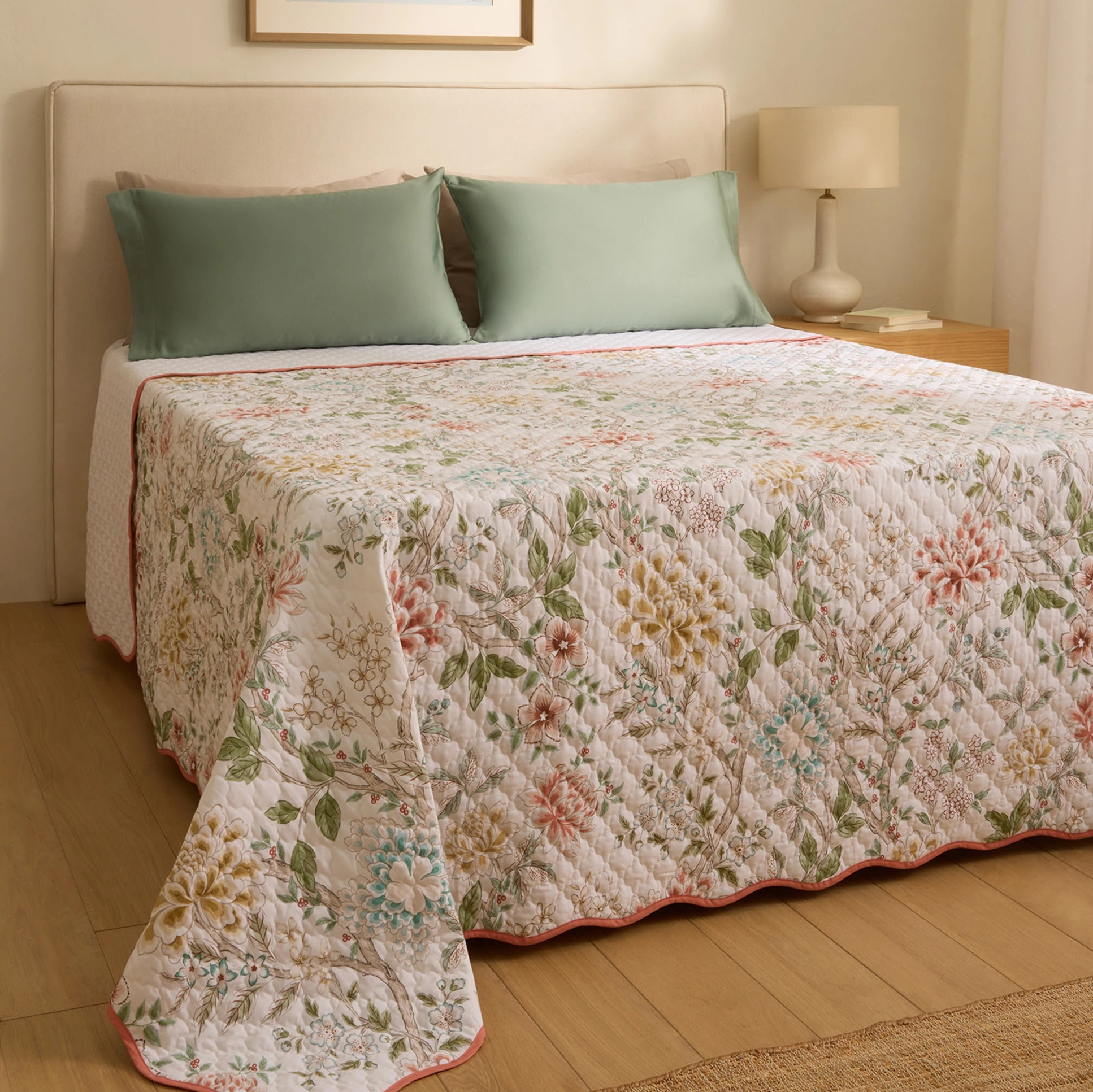 Edredón algodón Eiren - Beige Cama 150 cm