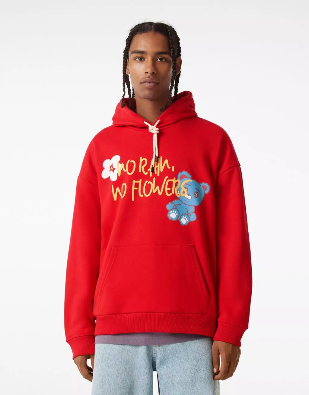 Sudadera capucha print