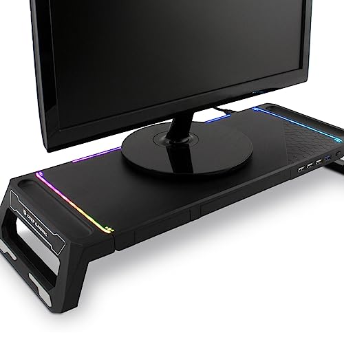 DeepGaming SN06 Soporte de Monitor para Escritorio Gaming con Cajón de Almacenamiento