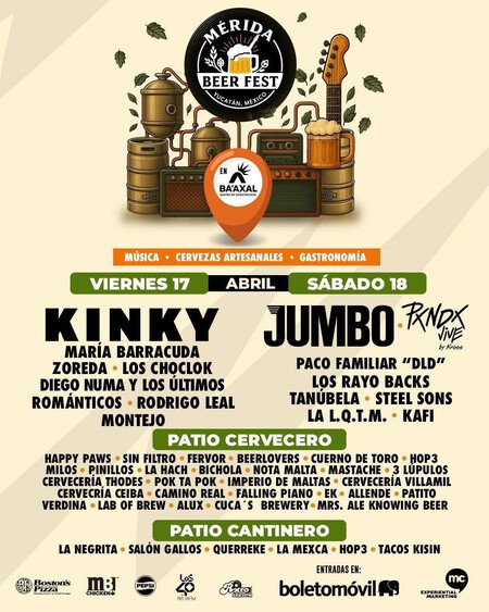 Cuándo y dónde se realizará el Mérida Beer Fest 2026 con buena música, cerveza y comida cantinera