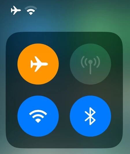 機内モードiPhone