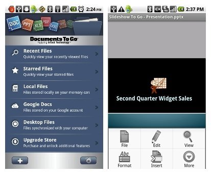 Documents To Go 3.0 para Android, ahora con sincronización con PC y Google Docs