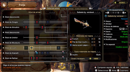 Ballesta ligera vendaval+ en Monster Hunter Rise Sunbreak