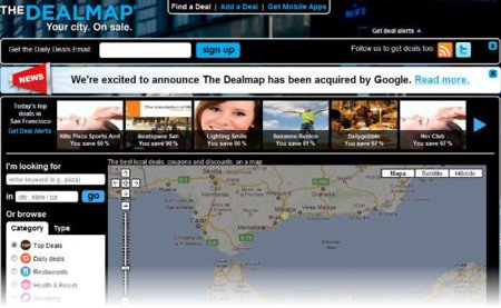 Google compra The Dealmap