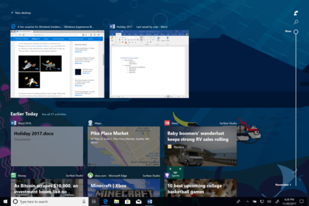 ¿Esperando Timeline en Windows 10? Los usuarios del Anillo Rápido en el Programa Insider ya pueden probarla