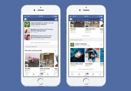 Facebook prueba los feeds de noticias en sus apps móvil incluyendo una tienda: ¿será amenaza a las apps de compras?