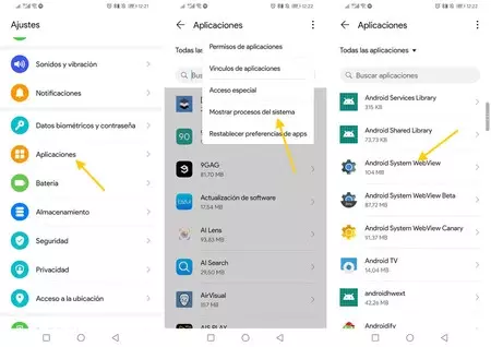 メニューはレイヤーによって異なる場合があります。疑わしい場合は、Android 設定の上にある検索エンジンを使用してください。