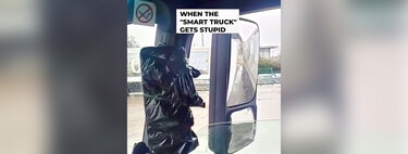 Los espejos digitales en los camiones están muy bien hasta que la pantalla se vuelve negra: "Una bolsa y un espejo se convierten en la única forma de acabar la ruta"