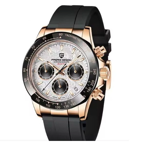 PAGANI DESIGN-reloj analógico de acero inoxidable para hombre, resistente al agua con cronógrafo, complemento Masculino de marca de lujo con diseño Retro de zafiro, 40mm, V2