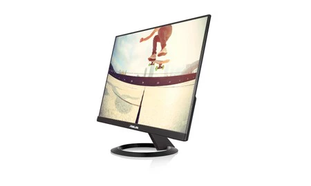 Igualando la oferta de PcComponentes, en Amazon tenemos precio mínimo para el básico pero estilizado monitor ASUS VZ239HE de 24 pulgadas: sólo 99,99 euros