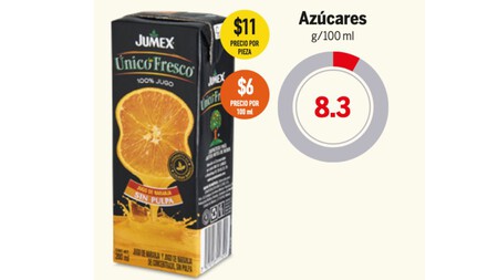Este Es El Jugo De Naranja Individual Sin Sellos Ni Edulcorantes Aprobado Por Profeco